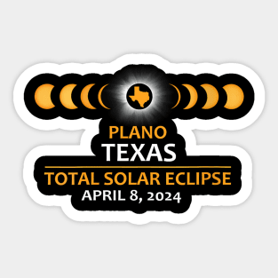 Wos Plano Tx Texas Total Solar Eclipse 2024 Sticker